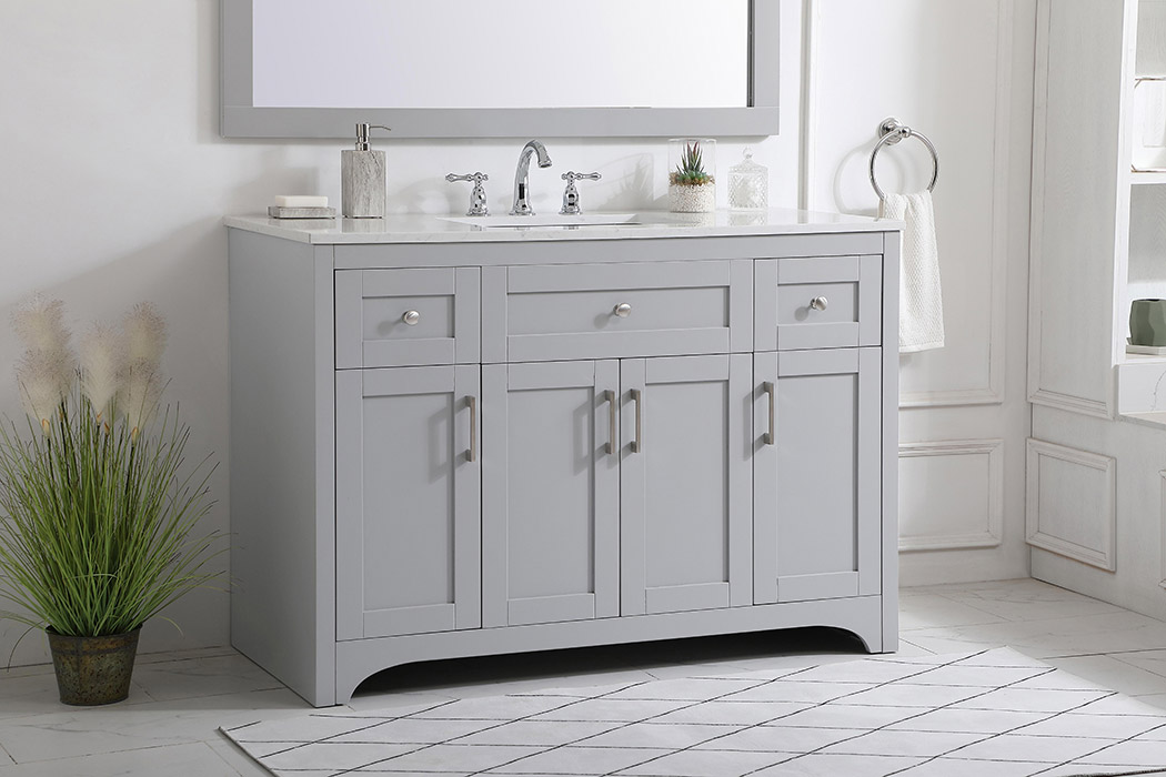 Elegant Bathroom Vanity - Gray (VF17048GR)