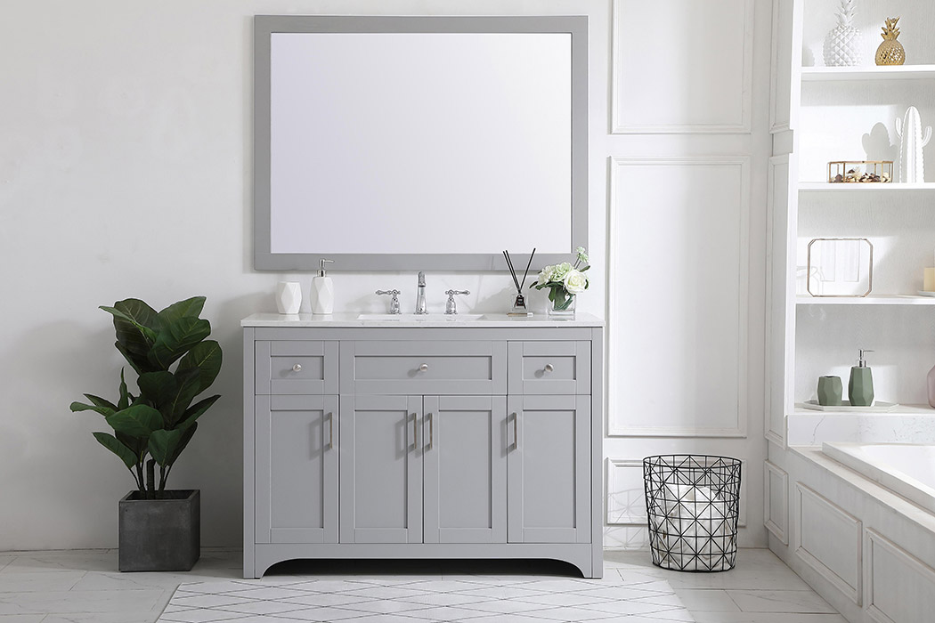 Elegant Bathroom Vanity - Gray (VF17048GR)