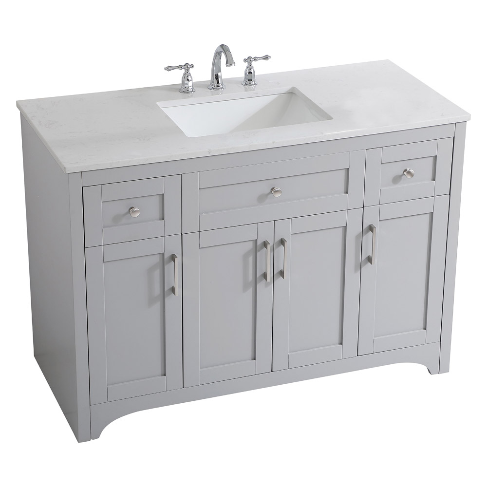 Elegant Bathroom Vanity - Gray (VF17048GR)