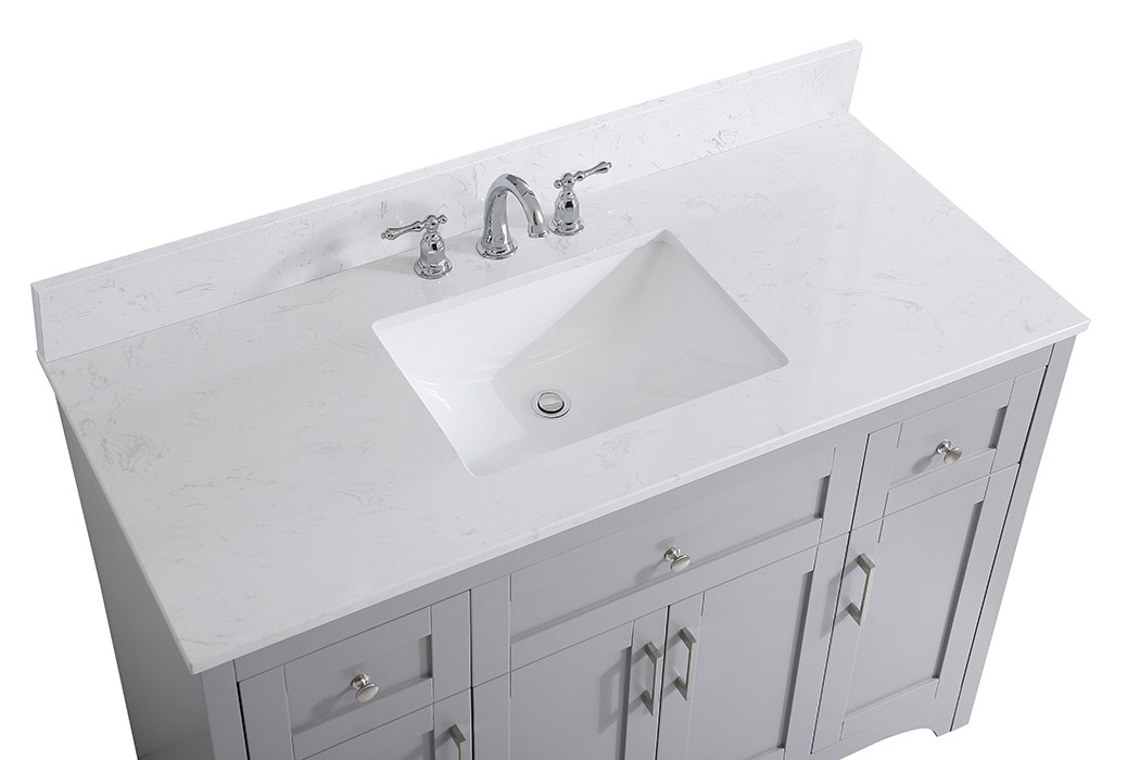 Elegant Bathroom Vanity - Gray (VF17048GR-BS)