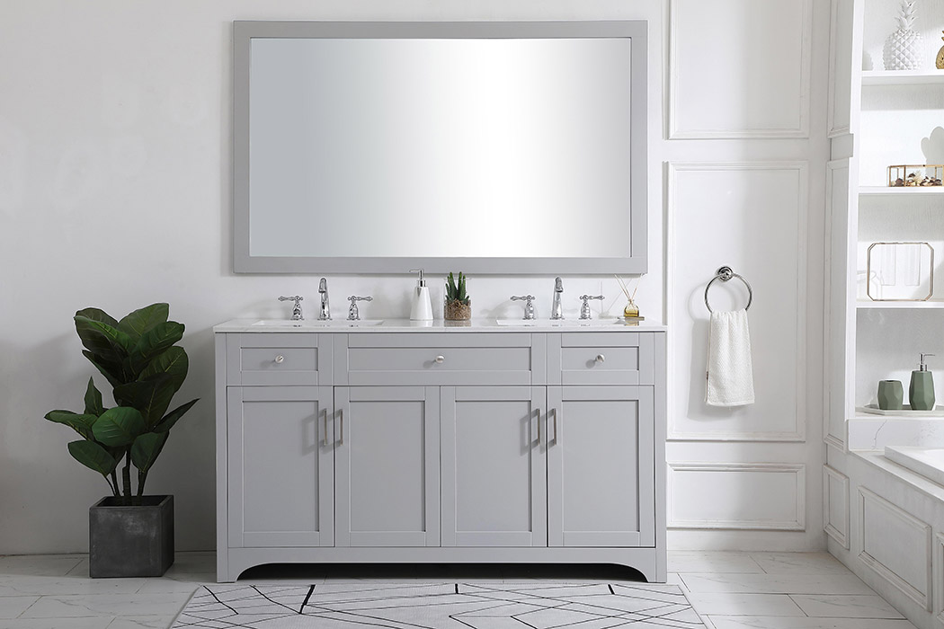 Elegant Bathroom Vanity - Gray (VF17060DGR)