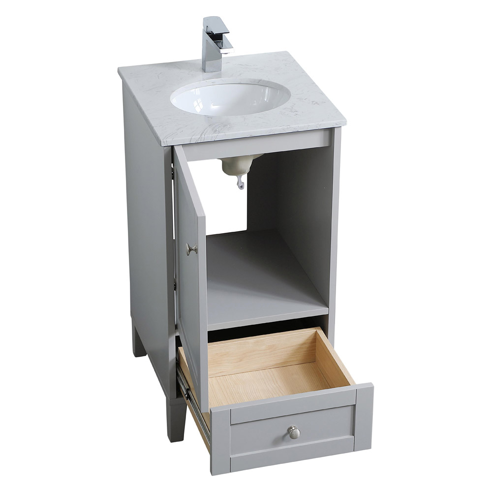 Elegant Bathroom Vanity - Gray (VF18018GR)