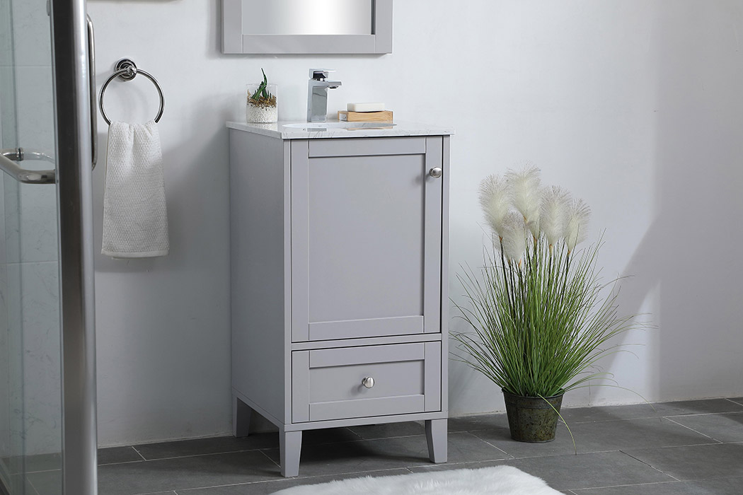 Elegant Bathroom Vanity - Gray (VF18018GR)