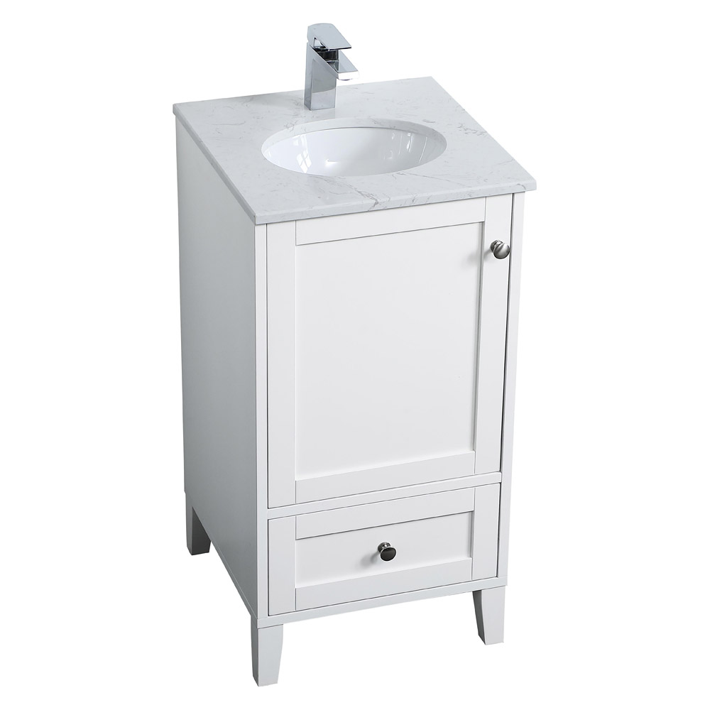 Elegant Bathroom Vanity - White (VF18018WH)