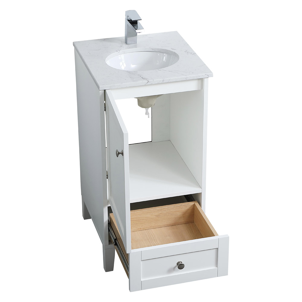 Elegant Bathroom Vanity - White (VF18018WH)