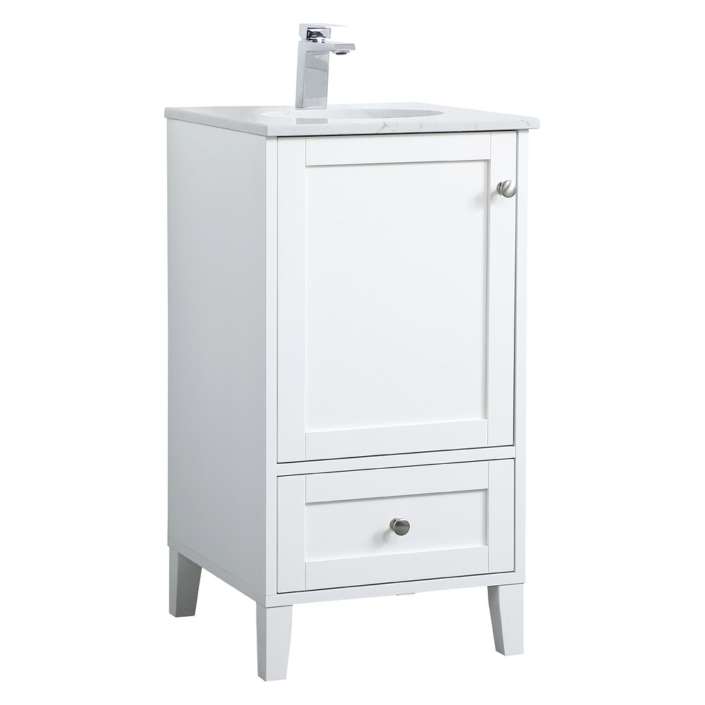 Elegant Bathroom Vanity - White (VF18018WH)