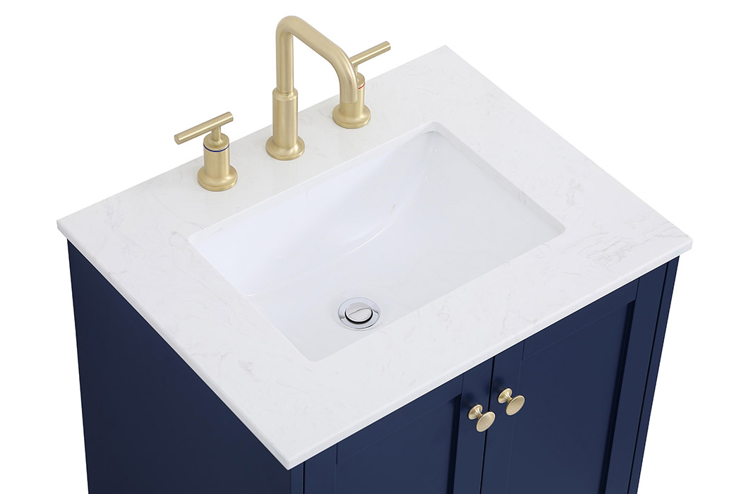 Elegant Bathroom Vanity - Blue (VF18024BL)