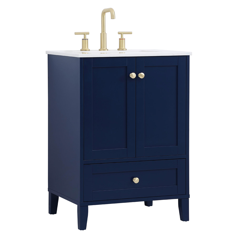 Elegant Bathroom Vanity - Blue (VF18024BL)