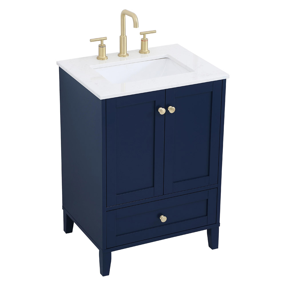 Elegant Bathroom Vanity - Blue (VF18024BL)