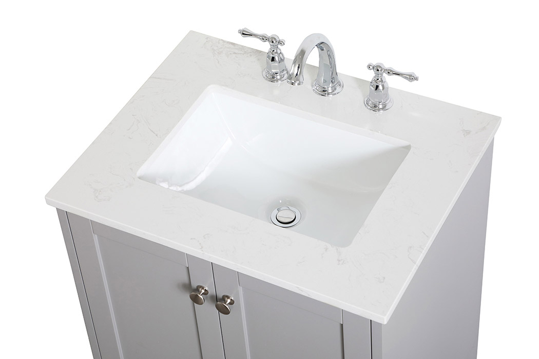 Elegant Bathroom Vanity - Gray (VF18024GR)