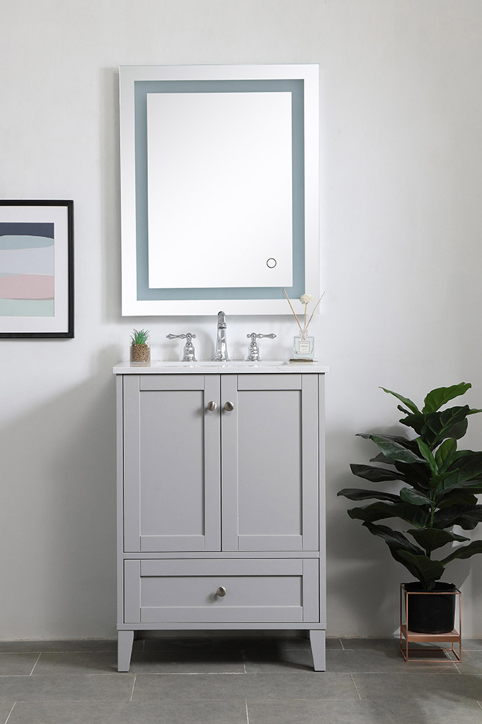 Elegant Bathroom Vanity - Gray (VF18024GR)