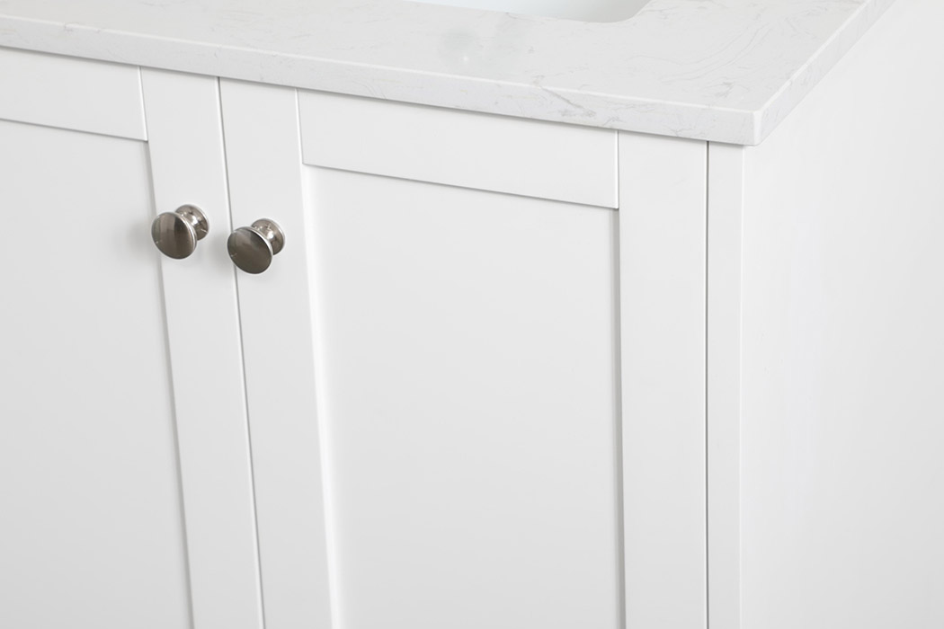 Elegant Bathroom Vanity - White (VF18024WH)