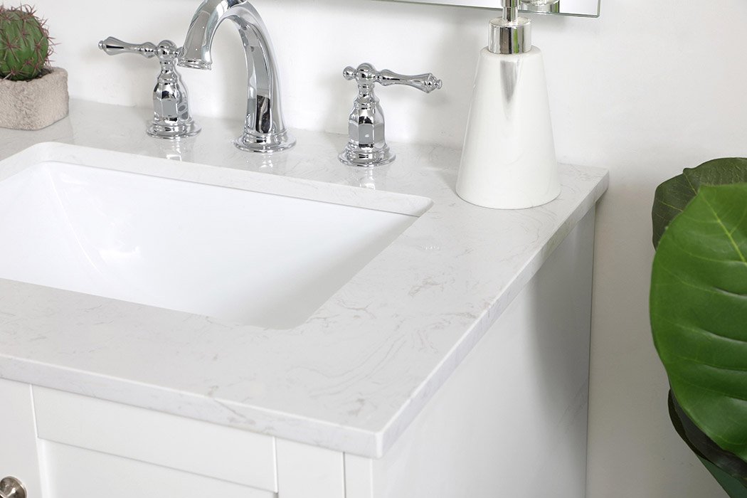 Elegant Bathroom Vanity - White (VF18024WH)