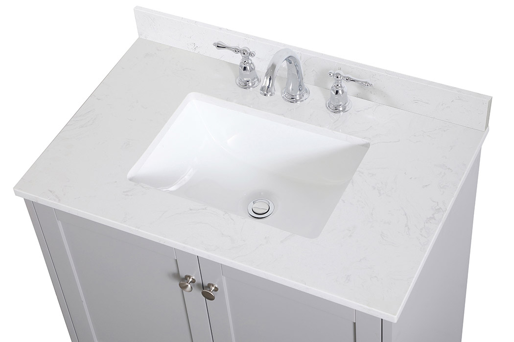 Elegant Bathroom Vanity - Gray (VF18030GR-BS)