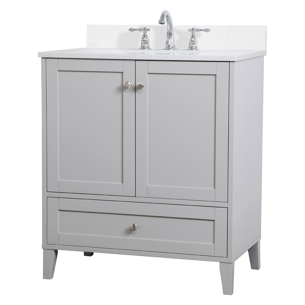 Elegant Bathroom Vanity - Gray (VF18030GR-BS)