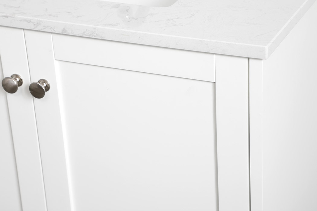 Elegant Bathroom Vanity - White (VF18030WH-BS)