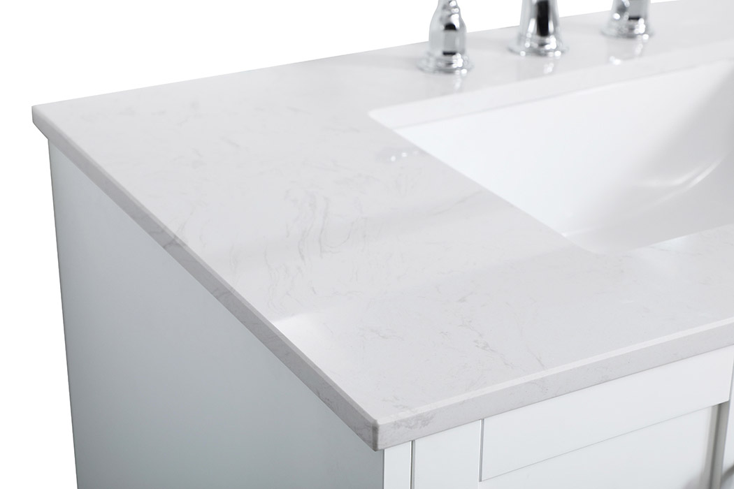 Elegant Bathroom Vanity - White (VF18036WH)