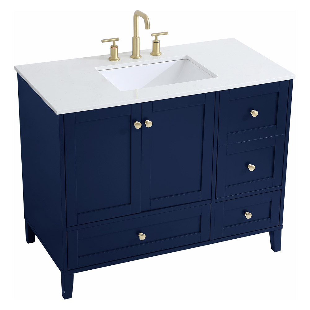 Elegant Bathroom Vanity - Blue (VF18042BL)