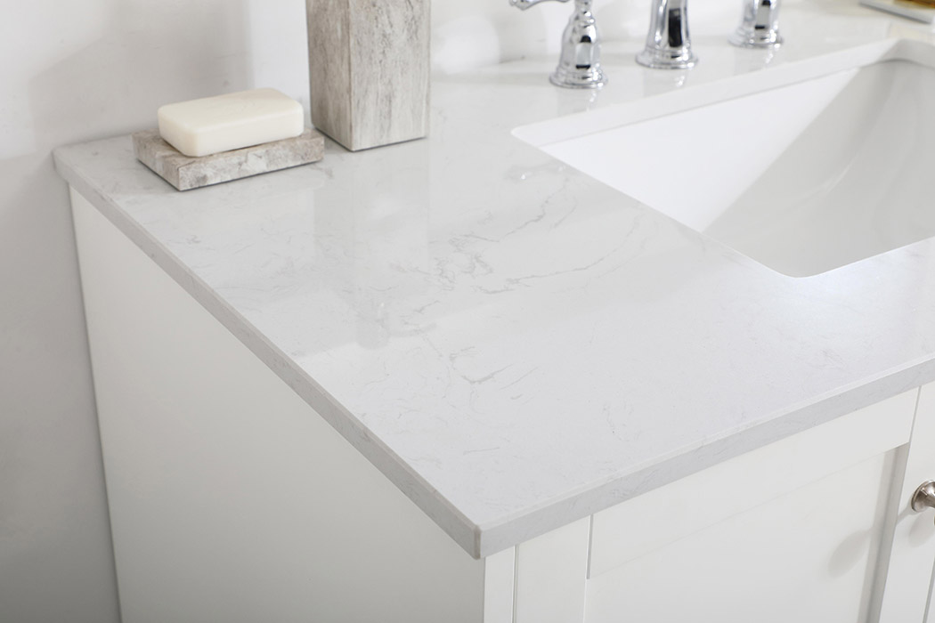 Elegant Bathroom Vanity - White (VF18042WH)