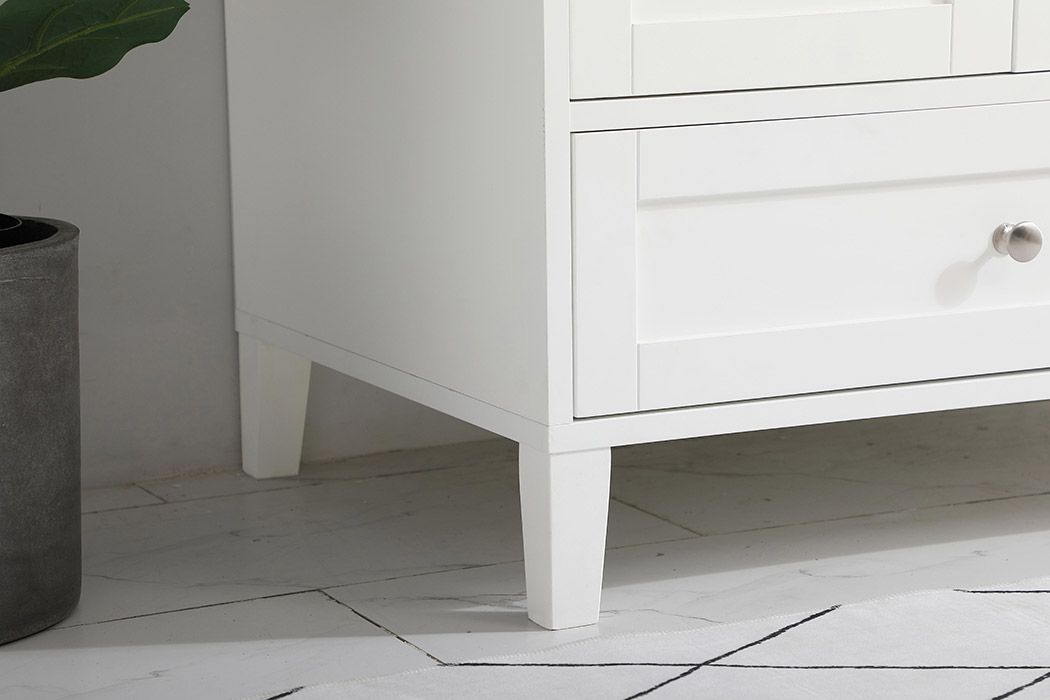 Elegant Bathroom Vanity - White (VF18042WH)