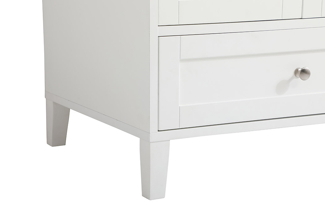 Elegant Bathroom Vanity - White (VF18042WH-BS)