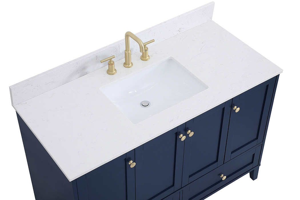 Elegant Bathroom Vanity - Blue (VF18048BL-BS)