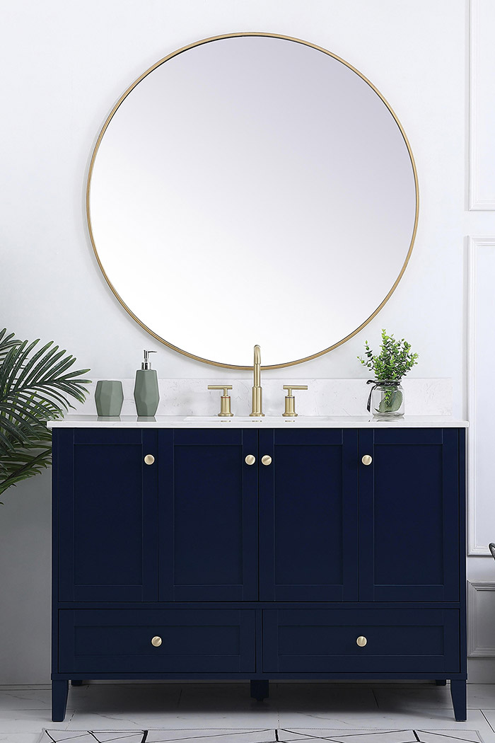 Elegant Bathroom Vanity - Blue (VF18048BL-BS)