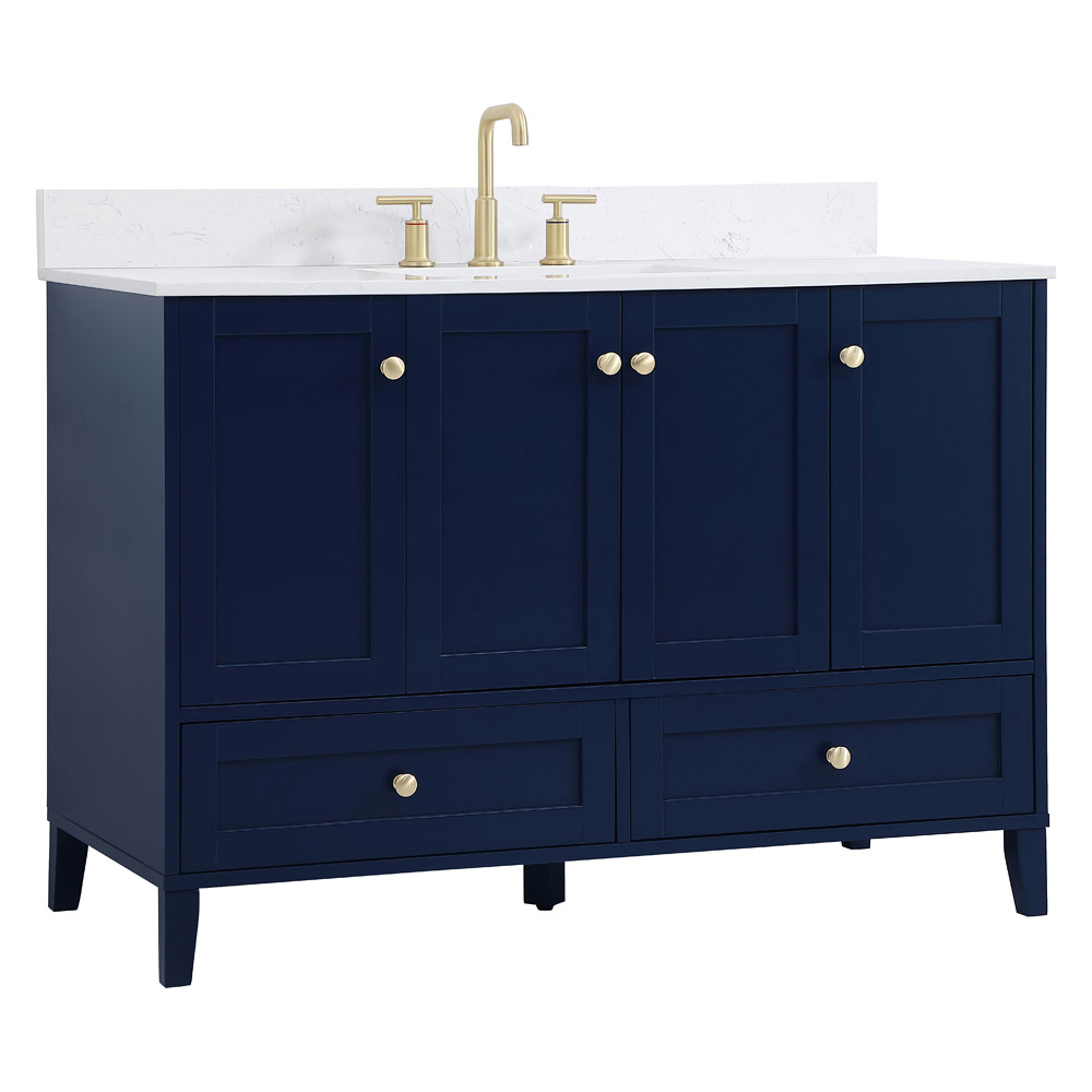 Elegant Bathroom Vanity - Blue (VF18048BL-BS)