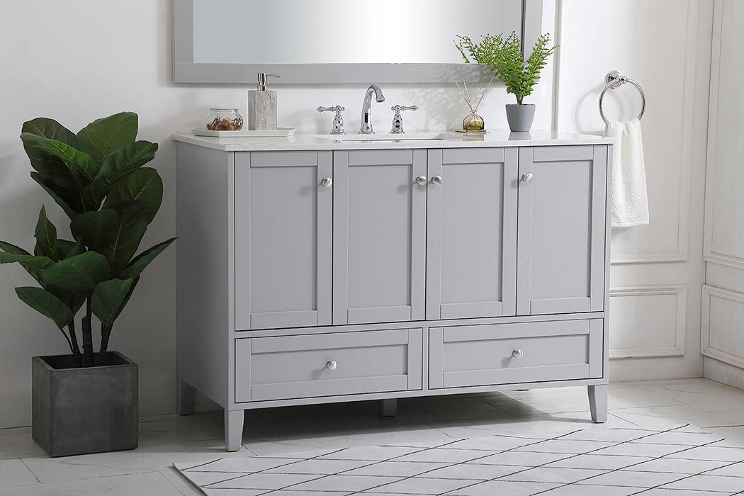 Elegant Bathroom Vanity - Gray (VF18048GR)