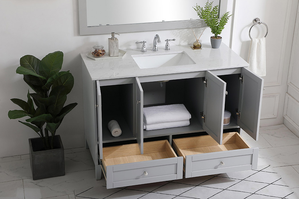 Elegant Bathroom Vanity - Gray (VF18048GR)