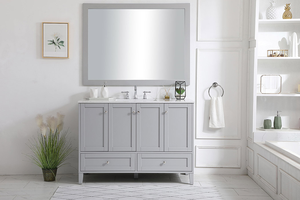 Elegant Bathroom Vanity - Gray (VF18048GR)