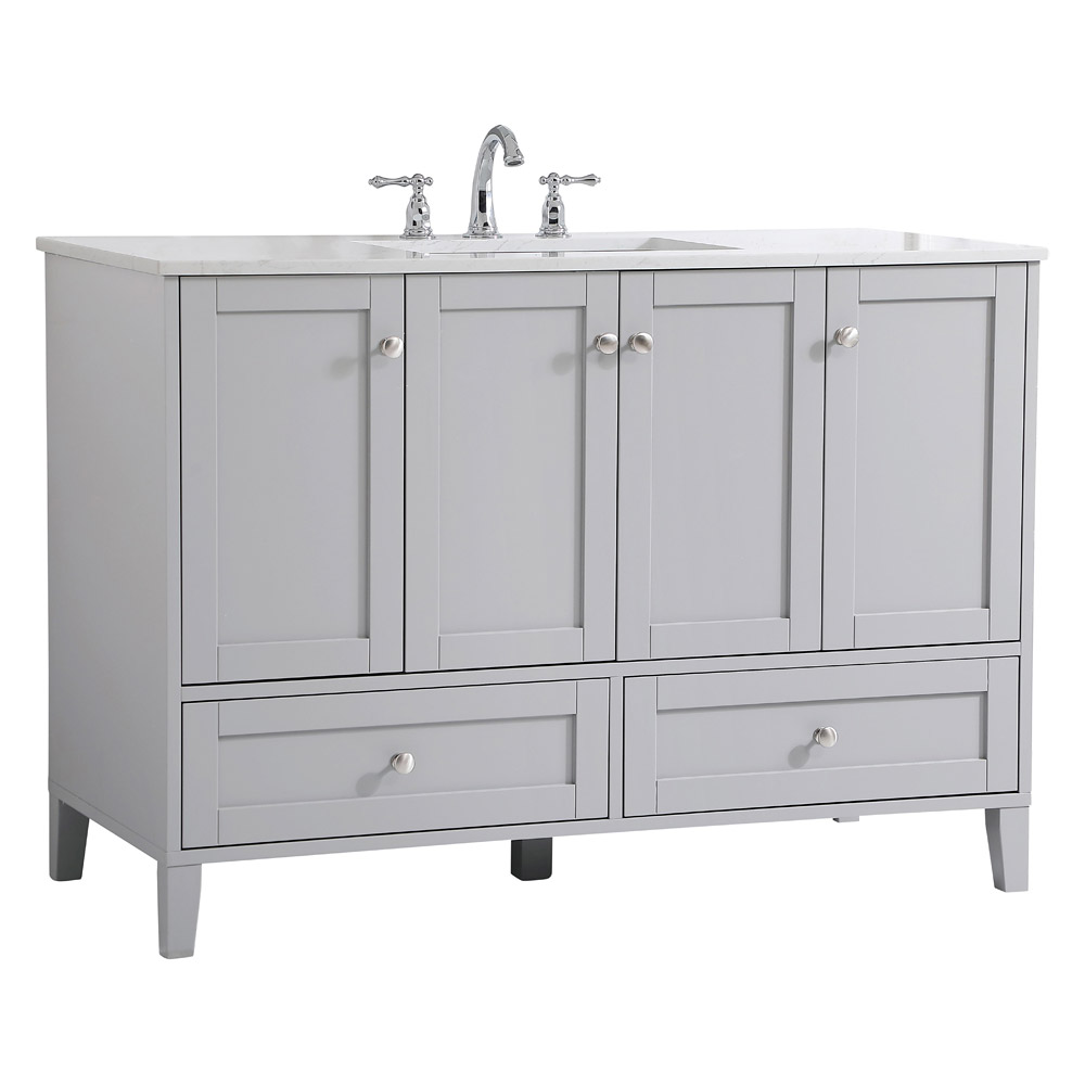 Elegant Bathroom Vanity - Gray (VF18048GR)