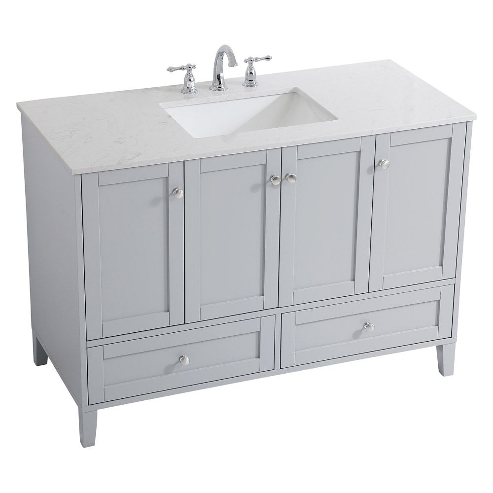 Elegant Bathroom Vanity - Gray (VF18048GR)