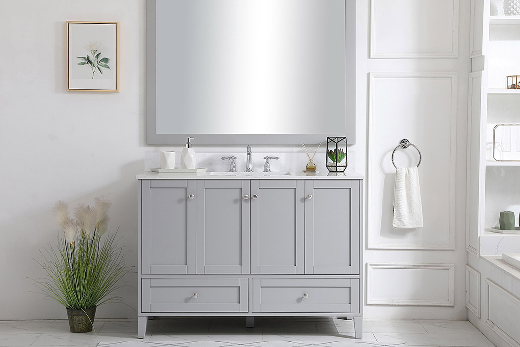 Elegant Bathroom Vanity - Gray (VF18048GR-BS)