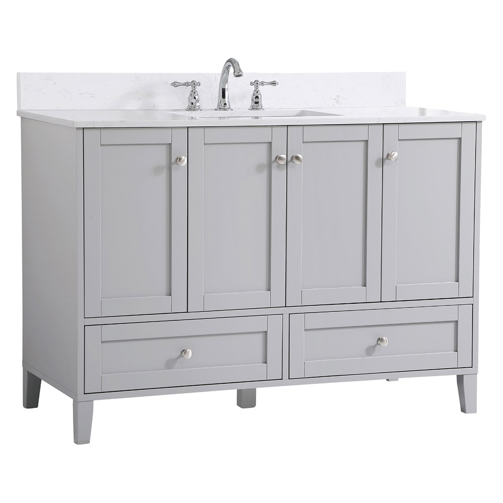 Elegant Bathroom Vanity - Gray (VF18048GR-BS)