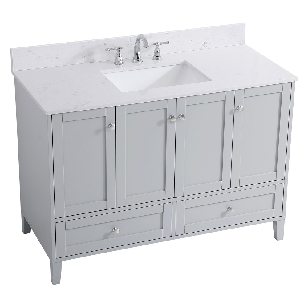 Elegant Bathroom Vanity - Gray (VF18048GR-BS)