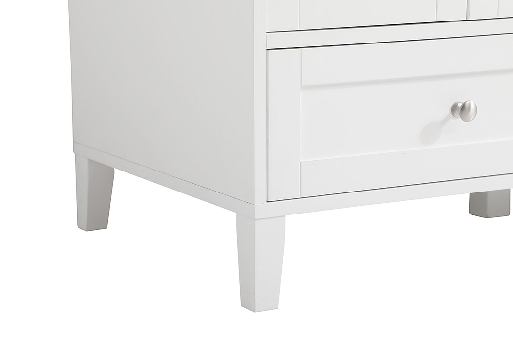 Elegant Bathroom Vanity - White (VF18048WH-BS)