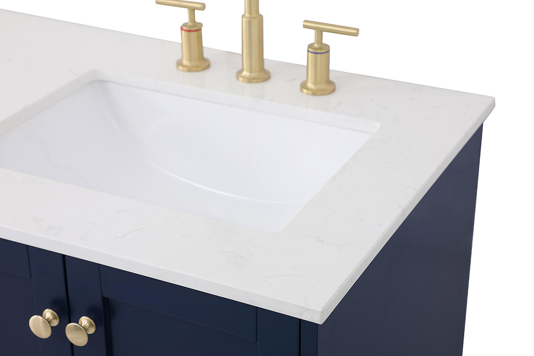 Elegant Bathroom Vanity - Blue (VF18060DBL)