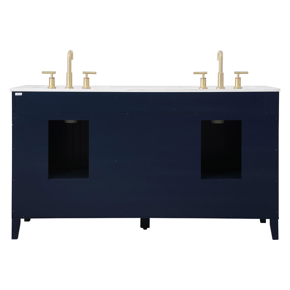 Elegant Bathroom Vanity - Blue (VF18060DBL)