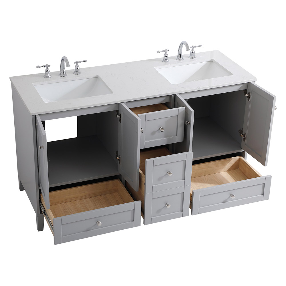 Elegant - Bathroom Vanity (PNT-VF18060D)