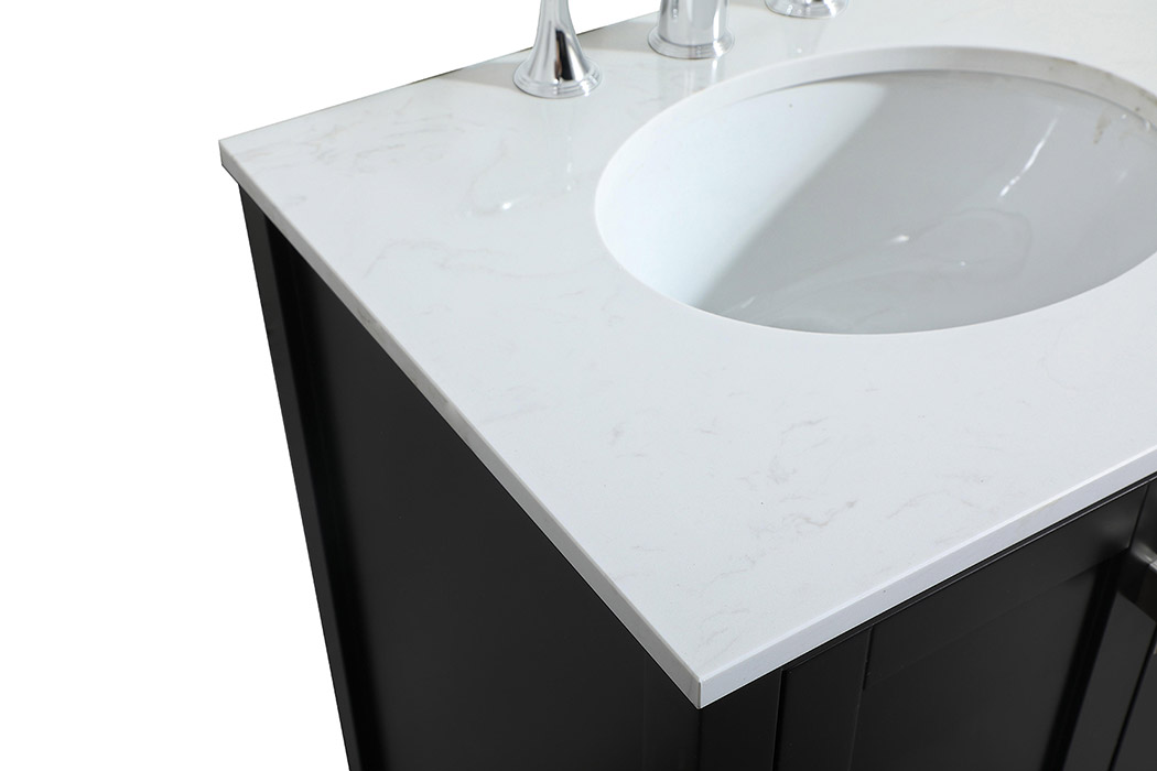 Elegant Bathroom Vanity - Black (VF18824BK)