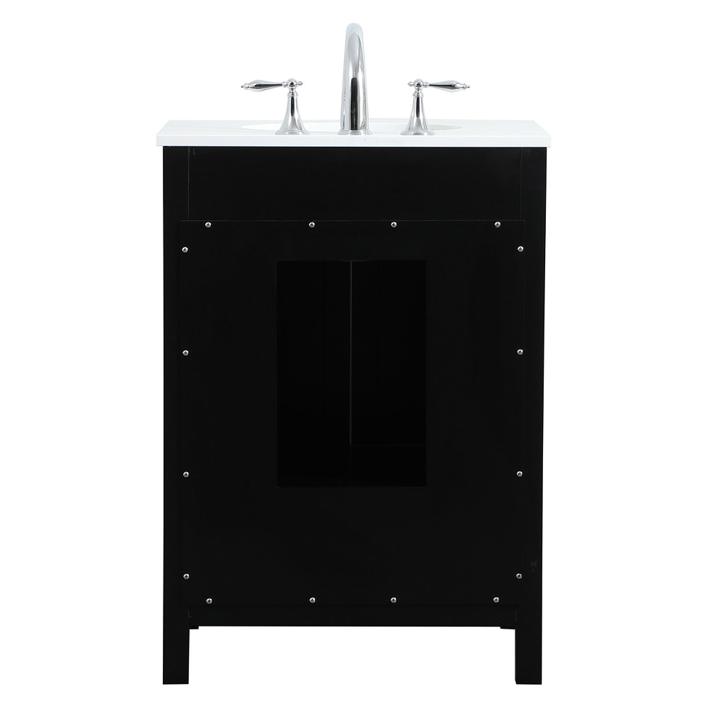 Elegant Bathroom Vanity - Black (VF18824BK)