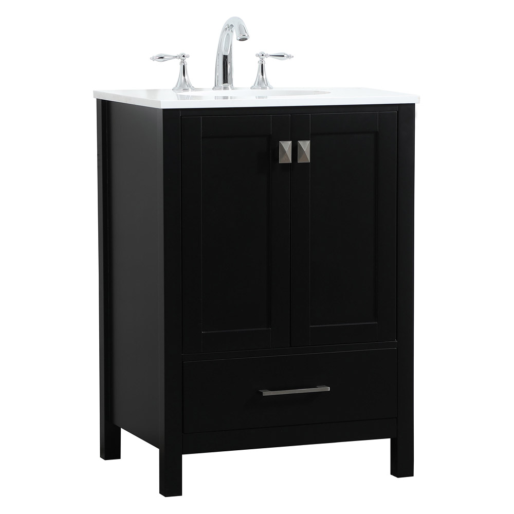 Elegant Bathroom Vanity - Black (VF18824BK)