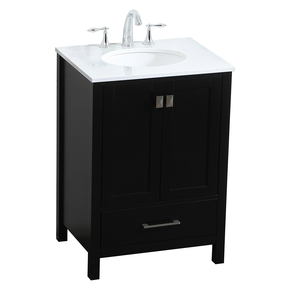 Elegant Bathroom Vanity - Black (VF18824BK)