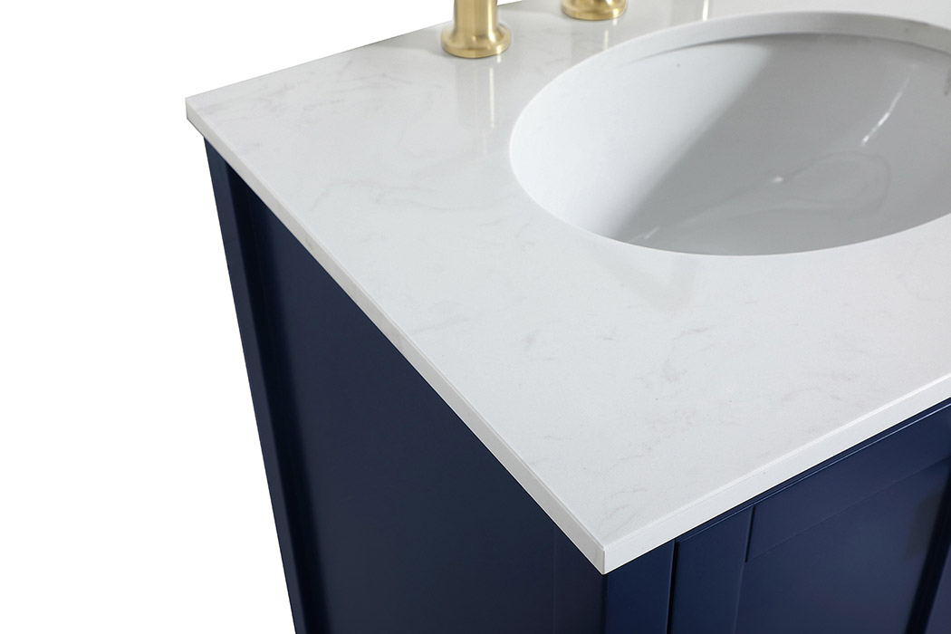 Elegant Bathroom Vanity - Blue (VF18824BL)