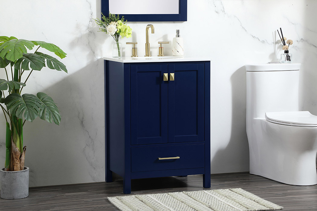 Elegant Bathroom Vanity - Blue (VF18824BL)