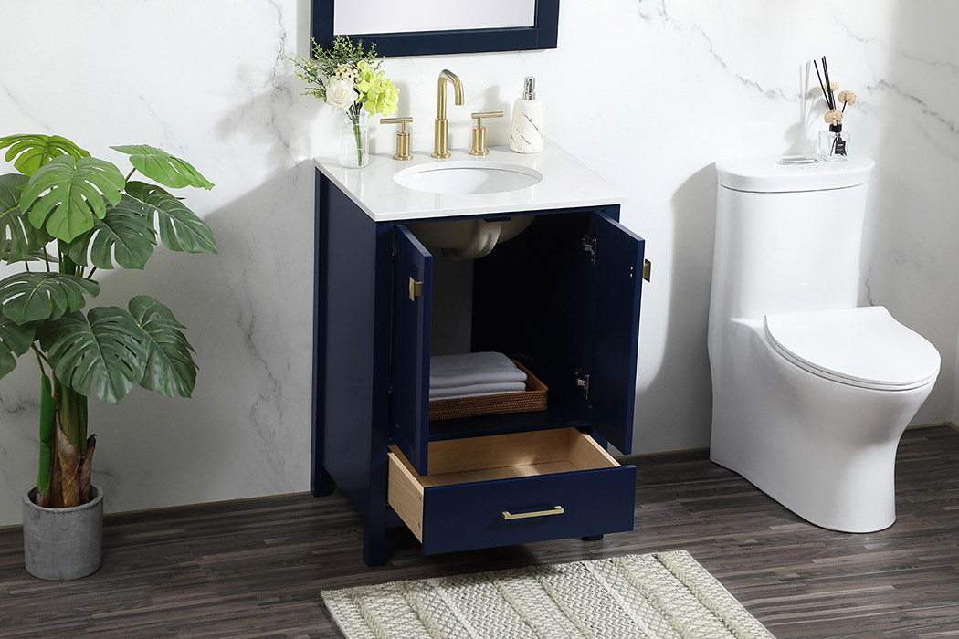 Elegant Bathroom Vanity - Blue (VF18824BL)