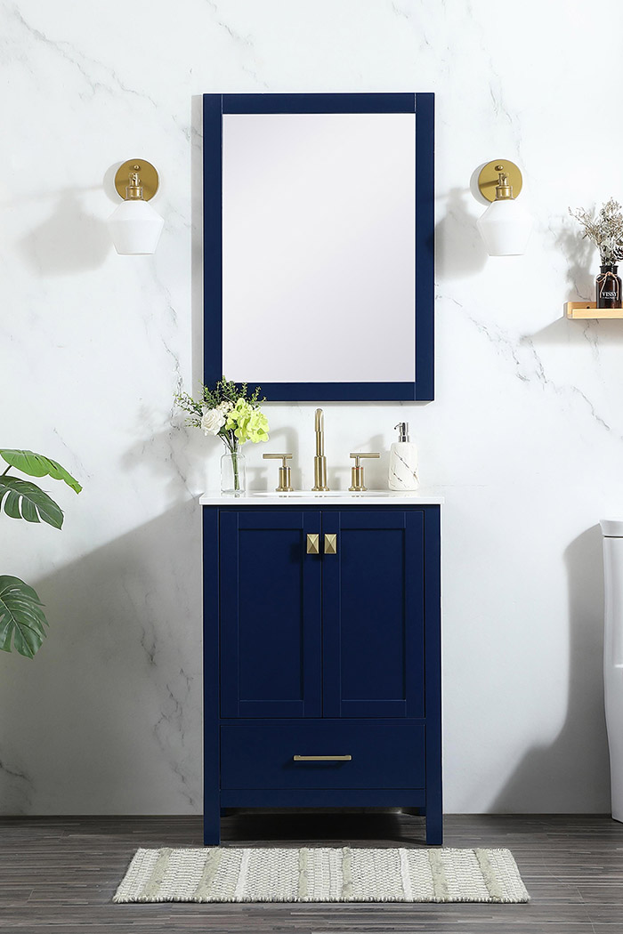 Elegant Bathroom Vanity - Blue (VF18824BL)