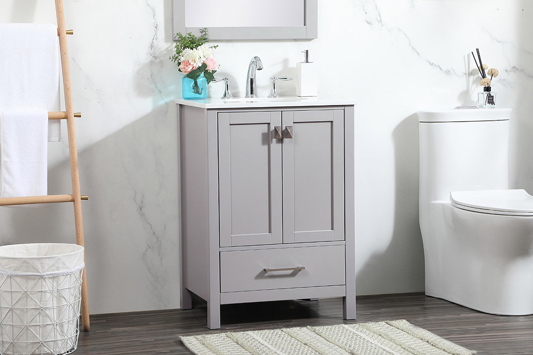 Elegant Bathroom Vanity - Gray (VF18824GR)