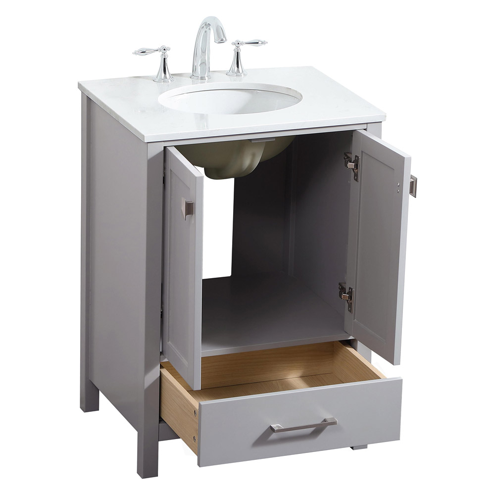 Elegant Bathroom Vanity - Gray (VF18824GR)